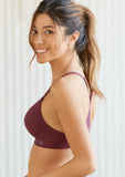 RACER racerback Bra - Miel Sisters, grape wine